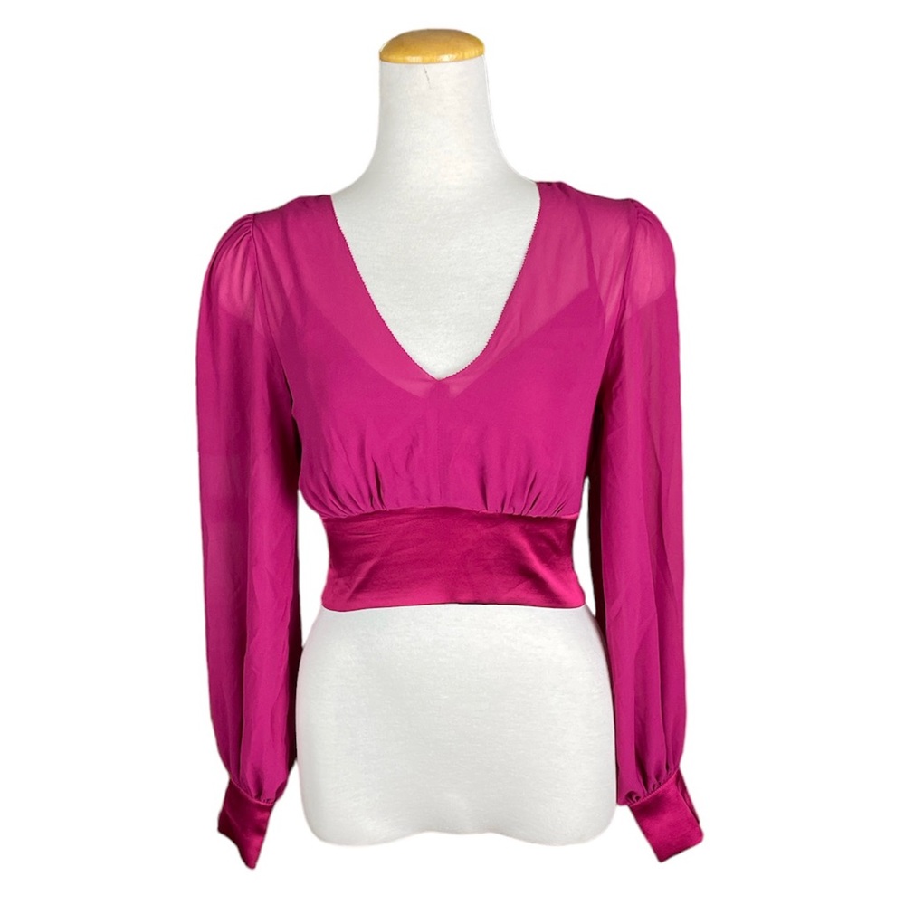 NWT cropped v-neck blouse | various sizes